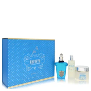 Mefisto Gentiluomo Gift Set - 3.4 oz Eau De Parfum Spray + 3.4 oz Deodorant Spray + 6.7 oz Shave and Post Shave Cream