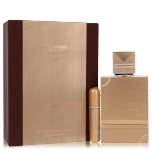 Al Haramain Amber Oud Gold Edition Extreme Gift Set - 6.7 Pure Perfume Spray + 0.34 oz Refillable Spray