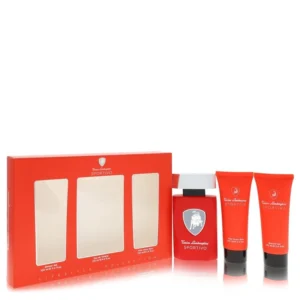 Lamborghini Sportivo Gift Set - 4.2 oz Eau De Toilette Spray + 3.4 oz Shower Gel + 3.4 oz After Shave Balm