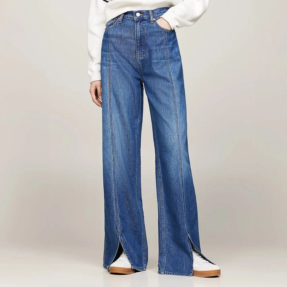 ג'ינס טומי הילפיגר Claire Front Split Wide Leg נשים