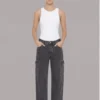 ג'ינס קלווין קליין 90S Straight Cargo Pockets נשים