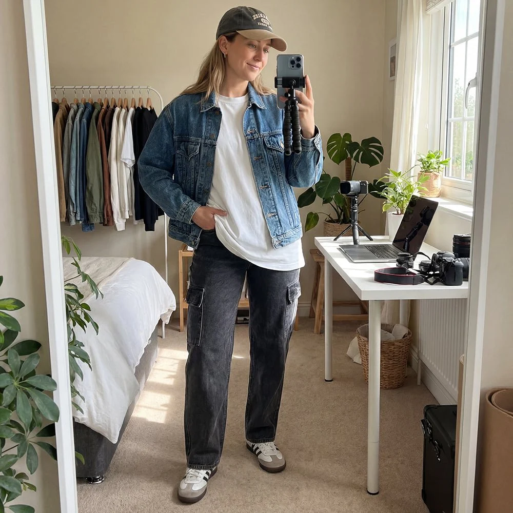 ג'ינס קלווין קליין 90S Straight Cargo Pockets נשים