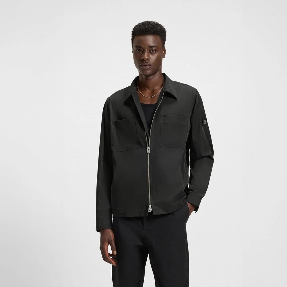ג'קט הוגו Oversized-Fit Shirt In Water-Repellent Canvas גברים