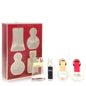 Ellen Tracy Gift Set - 0.5 oz Ellen Tracy EDP Spray + 0.5 oz Tracy EDP Spray + 0.5 oz Ellen Tracy Bronze + 0.5 oz Love Notes EDP Spray