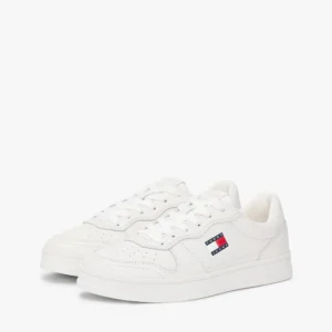 נעלי טומי הילפיגר The Greenwich Leather Contrast Heel Trainers נשים
