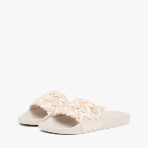 כפכפי טומי הילפיגר Monogram Braided Strap Pool Slides נשים