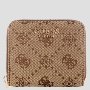 ארנק Guess Melinda Logo Slg Sml Zip Arnd נשים