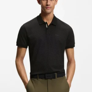 חולצת פולו הוגו בוס Printed Pattern גברים