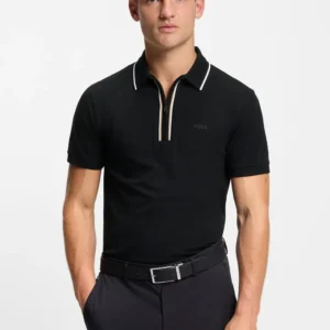 חולצת פולו הוגו בוס Moisture-Wicking Stretch Cotton גברים