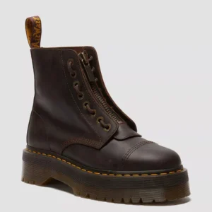 מגפי ד"ר מרטינס Sinclair Crazy Horse Leather Platform נשים