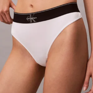 תחתוני קלווין קליין Stretch Thong - Graphic Monogram Microfibre נשים