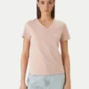 חולצת טישירט קצרה קלווין קליין Relaxed Monogram V-Neck נשים