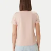 חולצת טישירט קצרה קלווין קליין Relaxed Monogram V-Neck נשים