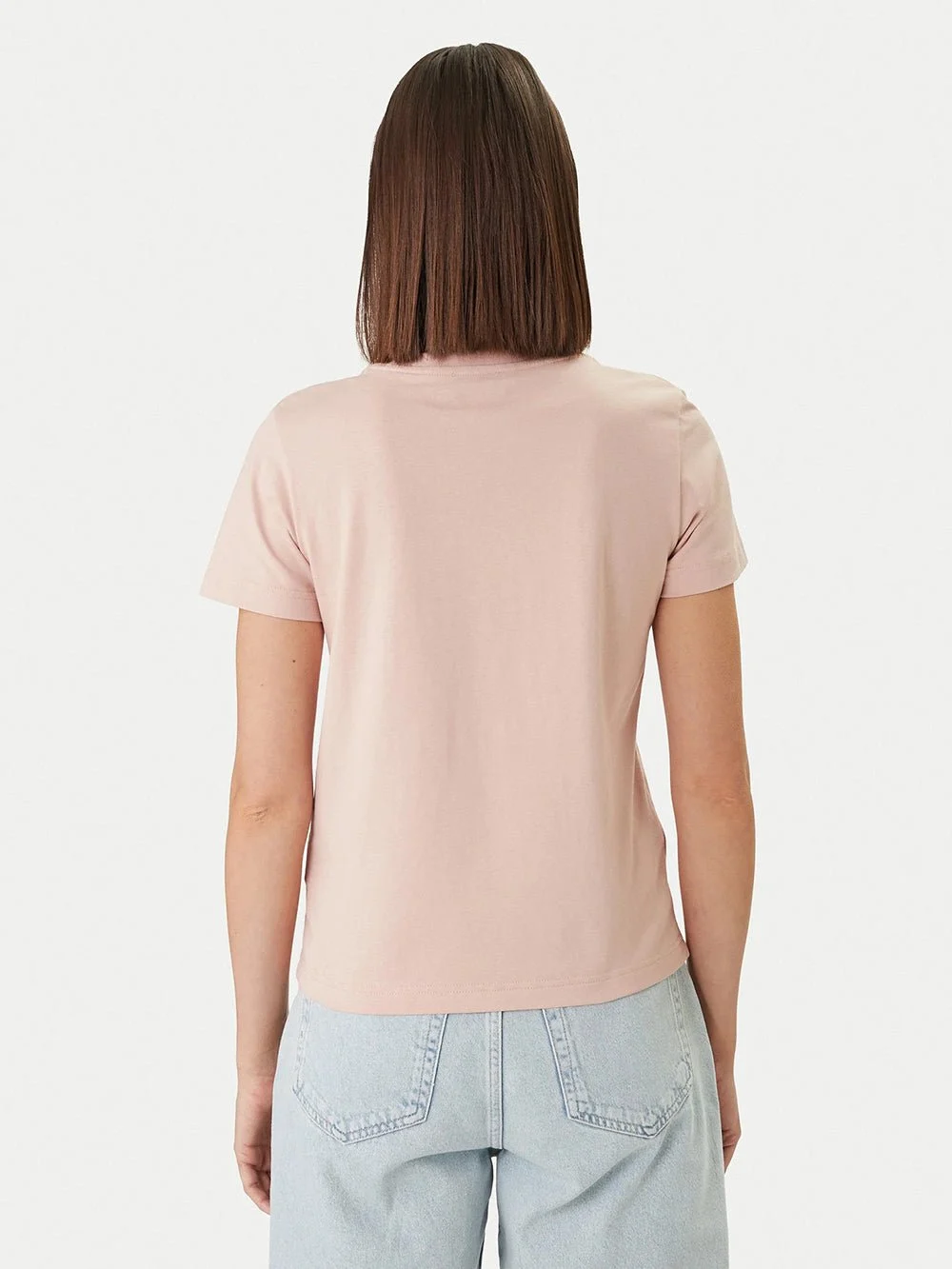 חולצת טישירט קצרה קלווין קליין Relaxed Monogram V-Neck נשים