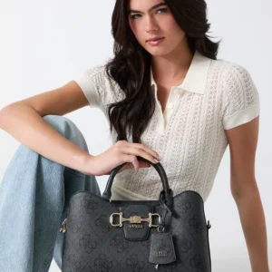 תיק Guess Janie Logo Girlfriend Satchel נשים