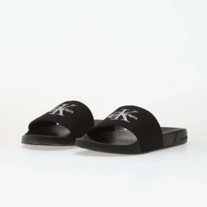 כפכפי קלווין קליין Canvas Contoured Logo Sliders נשים