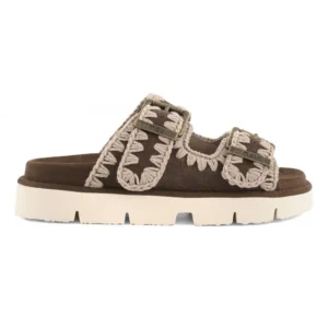 כפכפי Mou Bio Sandal Two Buckles נשים MU.SW461005A-DPBRO