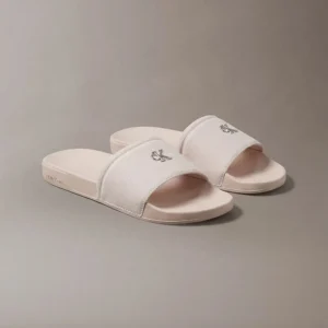כפכפי קלווין קליין Canvas Signature Logo Sliders נשים