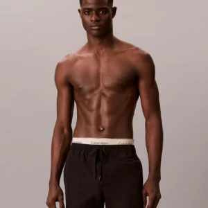 מכנס בגד ים קלווין קליין Double Logo Waistband גברים