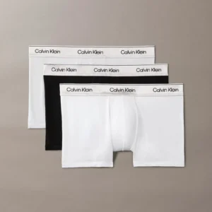 מארז שלישיית תחתוני קלווין קליין 3 Pack Trunks - Icon Cotton Stretch גברים