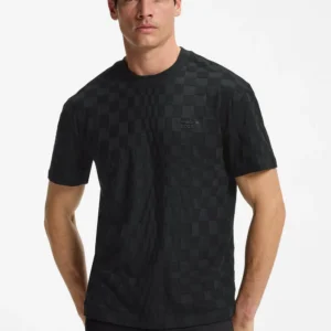 חולצת טישירט קצרה הוגו בוס Cotton Jacquard גברים