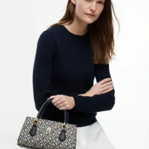 תיק טומי הילפיגר Jacquard Crossbody Satchel נשים