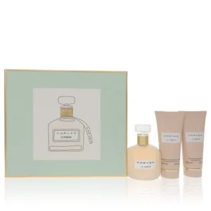 Carven Le Parfum Gift Set - 3.4 oz Eau De Parfum Spray + 3.4 oz Body Milk + 3.4 oz Shower Gel
