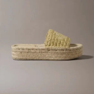 נעלי קלווין קליין Flatf Espadrille Raffia MG נשים