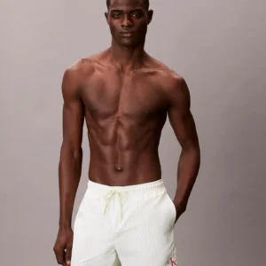 מכנס בגד ים קלווין קליין Medium Drawstring Swim Shorts - CK Monogram גברים