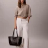 תיק קלווין קליין Woven Medium Carryall נשים