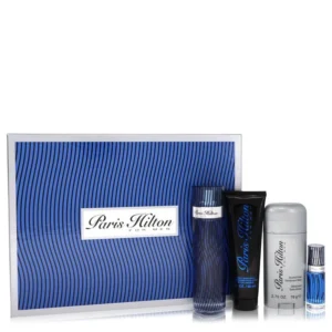 Paris Hilton Gift Set - 3.4 oz Eau De Toilette Spray + 3 oz Body Wash + 2.75 oz Deodorant Stick + .25 Mini EDT Spray