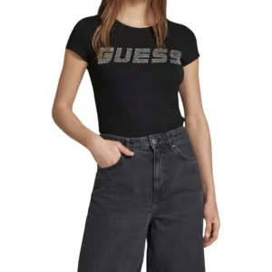 חולצת טישירט קצרה Guess Organic Stretch Jersey נשים