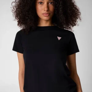 חולצת טישירט קצרה Guess Classic Mini Triangle נשים