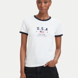 חולצת טישירט קצרה Guess World Cup Usa נשים