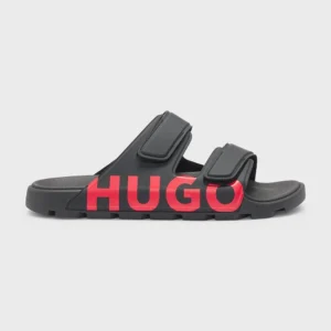 כפכפי הוגו Logo Sandals With Double Touch-Closure Straps גברים