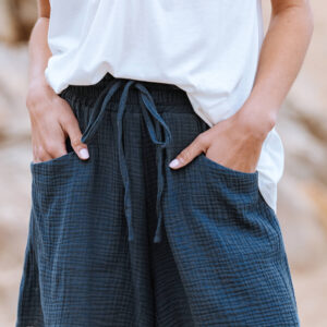 מכנס קצר Cupshe Flared Crinkle נשים