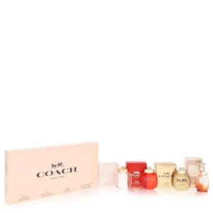 Coach Gift Set - Coach Floral .15 oz Mini EDP + Coach Love .15 oz Mini EDP + Coach Gold .15 oz Mini EDP + Coach Dreams Sunset .15 oz Minni EDP