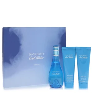Cool Water Gift Set - 3.4 oz Eau De Toilette Spray + 2.5 oz Body Lotion + 2.5 oz Shower Gel