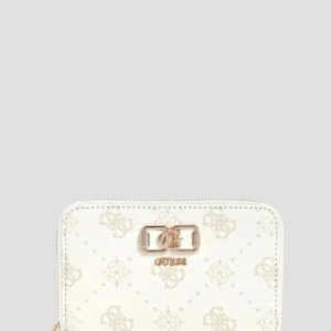ארנק Guess Emelie Logo Slg Med Zip Around נשים