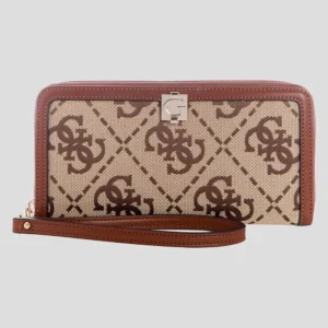 ארנק Guess Audrey Logo Slg Lrg Zip Around נשים
