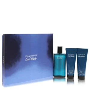 Cool Water Gift Set - 4.2 oz Eau De Toilette Spray + 2.5 oz After Shave Balm + 2.5 oz Shower Gel