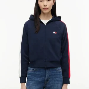 קפוצ'ון טומי הילפיגר Badge Zip-Thru Hoody נשים