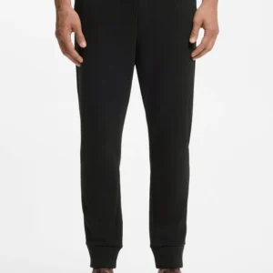 מכנס ארוך הוגו בוס Cotton-Blend Sweatpants With Embroidered Logo גברים 50566830-002