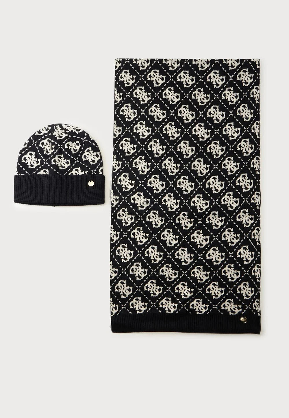 סט כובע וצעיף Guess Beanie And Scarf Set נשים GFBOXWP6401