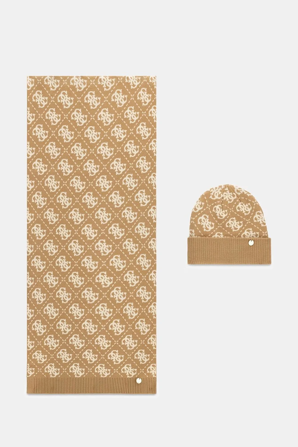 סט כובע וצעיף Guess Beanie And Scarf Set נשים GFBOXWP6401