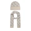 סט כובע וצעיף Guess Beanie And Scarf Set נשים GFBOXWP6401