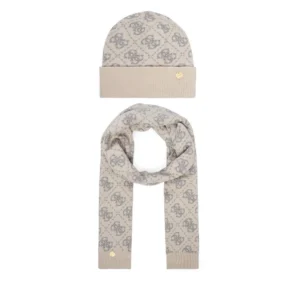 סט כובע וצעיף Guess Beanie And Scarf Set נשים GFBOXWP6401