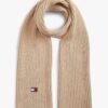 צעיף טומי הילפיגר Heritage Logo Rib-Knit Scarf נשים